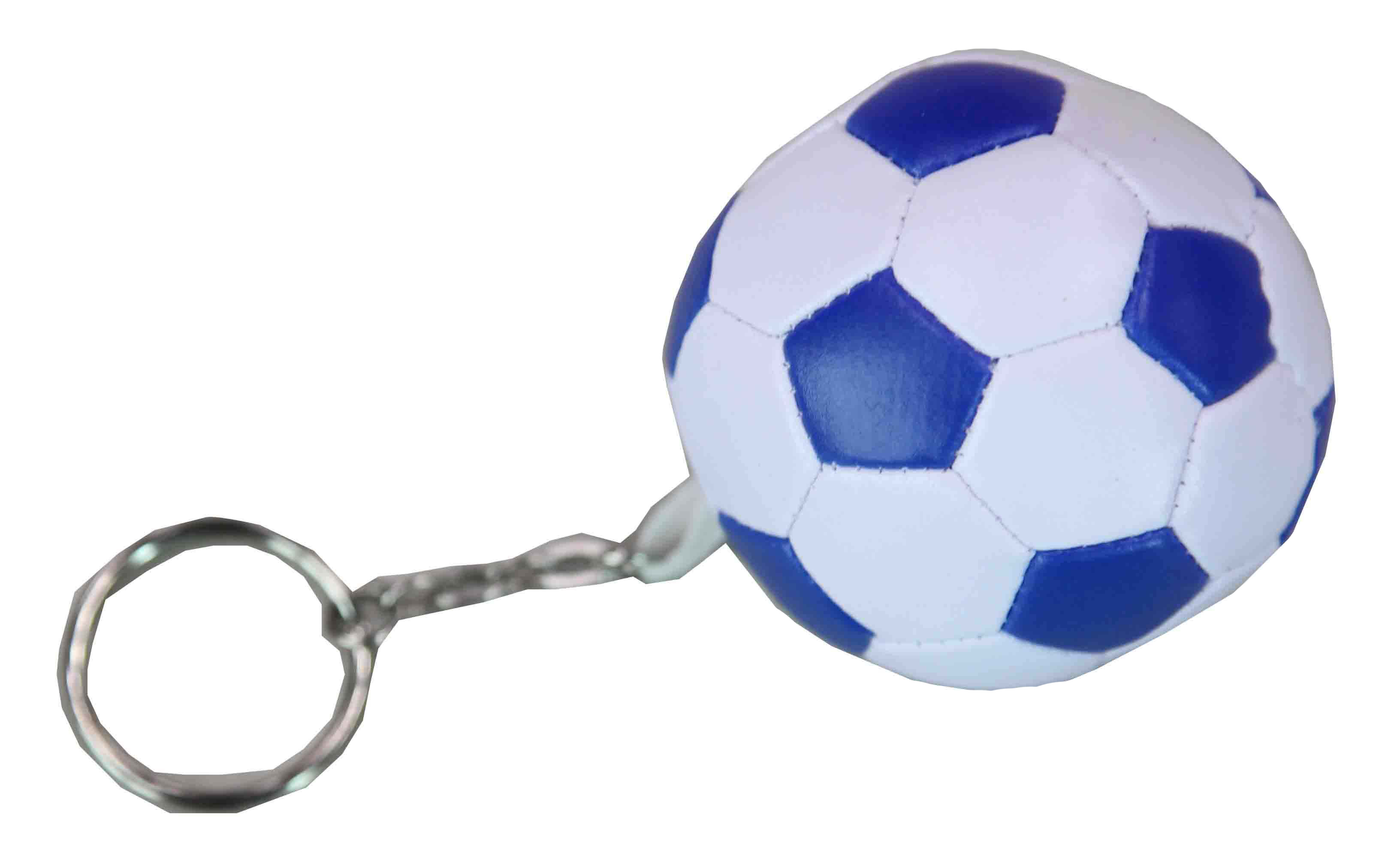 blue football keychain