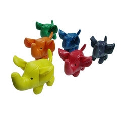 Leather colorful mini stuffed animal toy