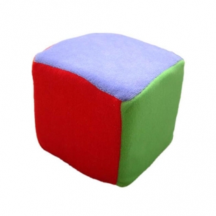 Kids stuffed color baby soft cubes toy