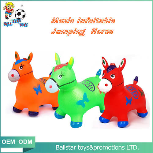 colorful music bouncy horse toy