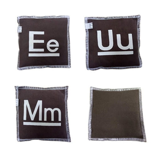 brown letters sandbag brown letters sandbag