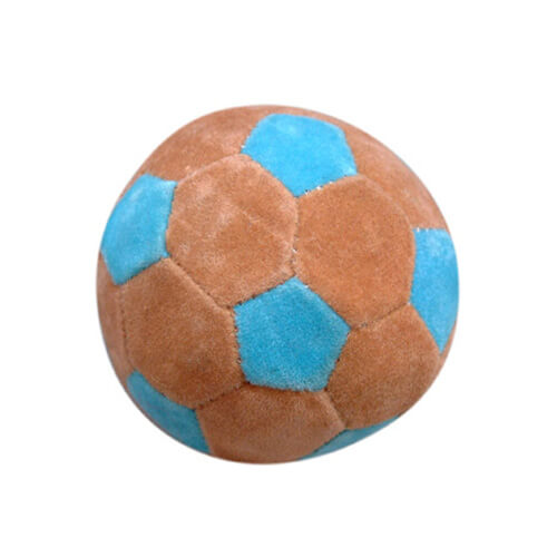 orangge and blue stuffed soccer