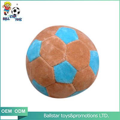 two color stuffed soft soccer ball