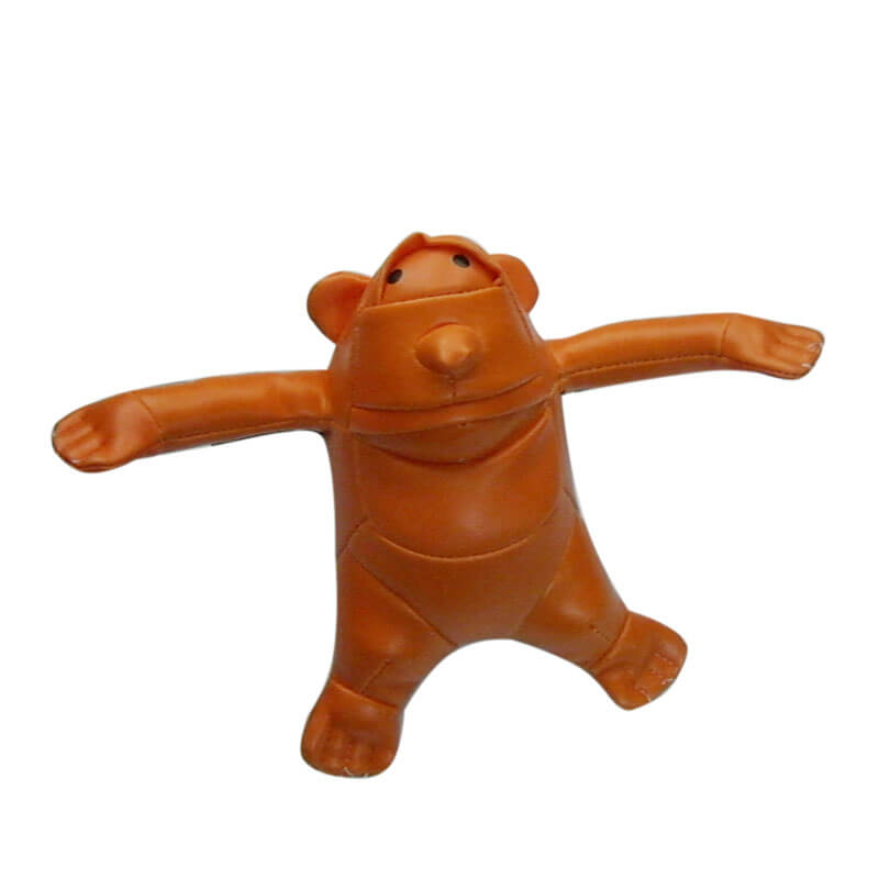 Leather stuffed mini funny orangutan animal toys