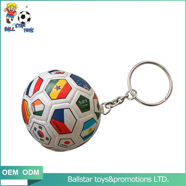 national flag ball keychain