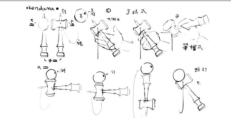 kendama juggling toys