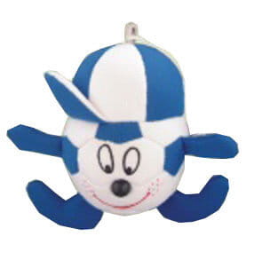 stuffed vinyl cute sooccker kids keychain