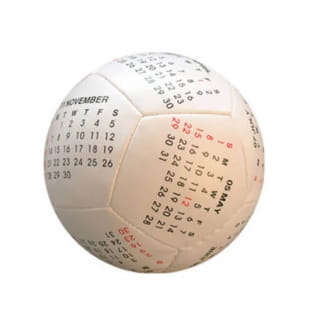 Leather stuffed calendar ball