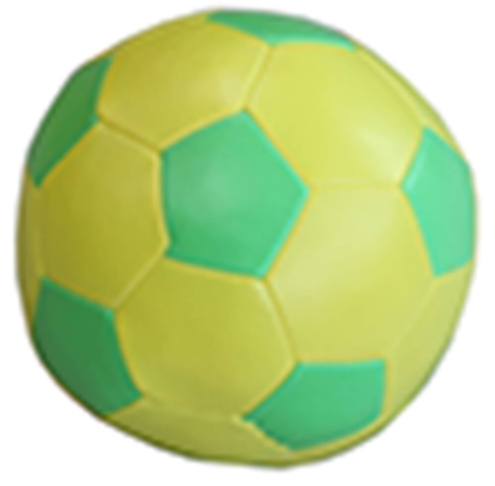 Leather stuffed soft soccer ball