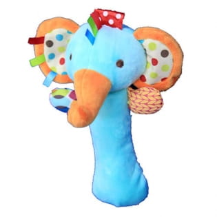  Plush elephant rattles