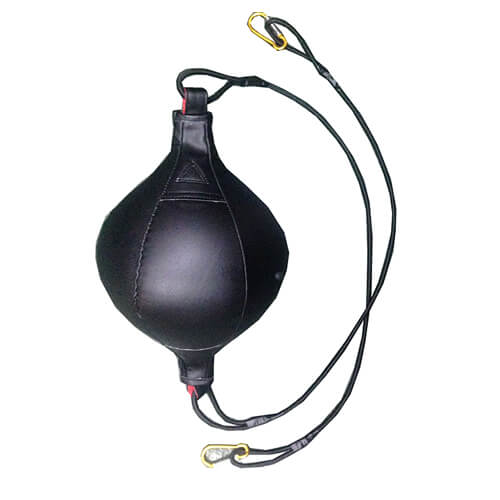 Black leather speed cables boxing ball