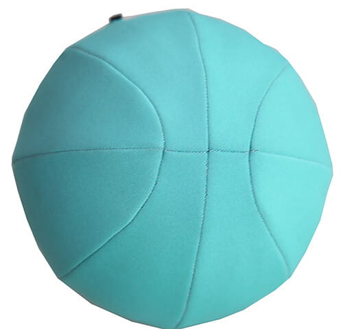 Blue neoprene inflatable bouncing ball