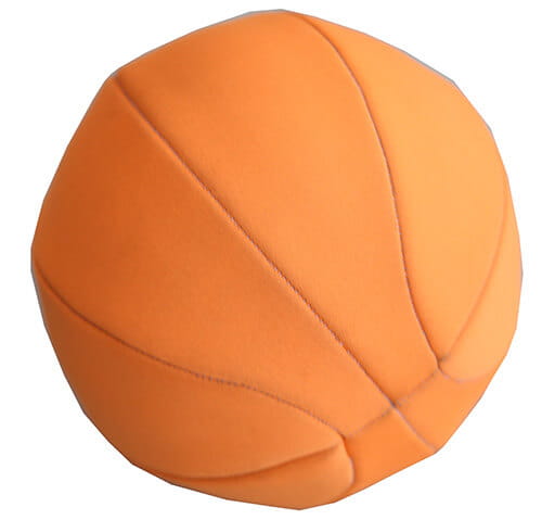 Orange inflatable beach water ball