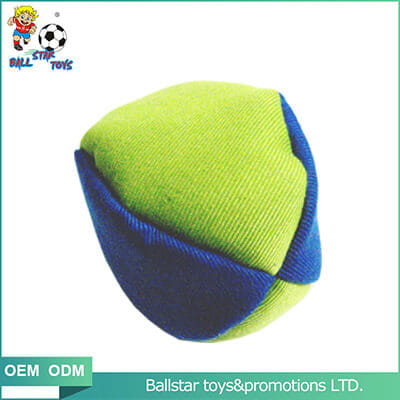 two color stuffed juggling ball