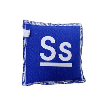 Factory produce stuffed letter foot bag