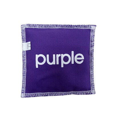 New canvas stuffed purple letters foot bag