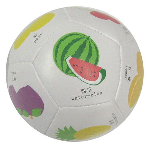 Leather fruit pattern soccer soft toy ball