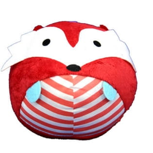 Plush fox soft baby bell toy