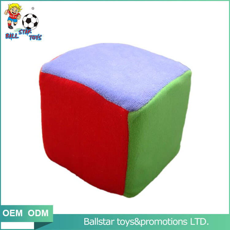 color plush baby soft cubes