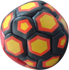 Special printed leather foot bag balls