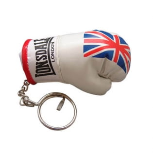 Leather custom logo boxing glove keychain