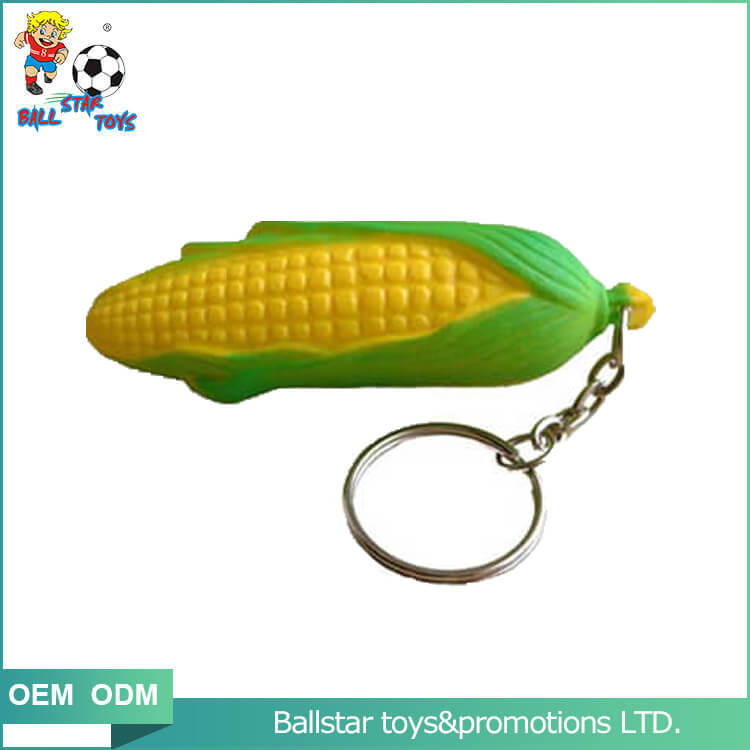 PU foam corn keychain