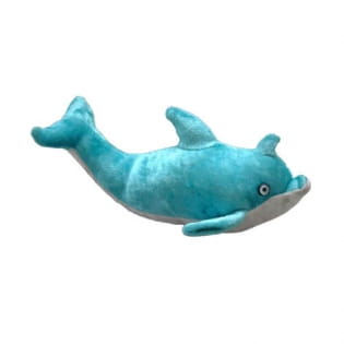 Cute plush blue sea dolphin toy