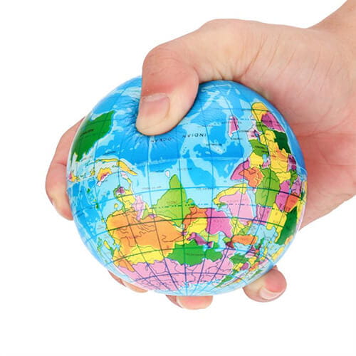 Globe PU foam stress ball