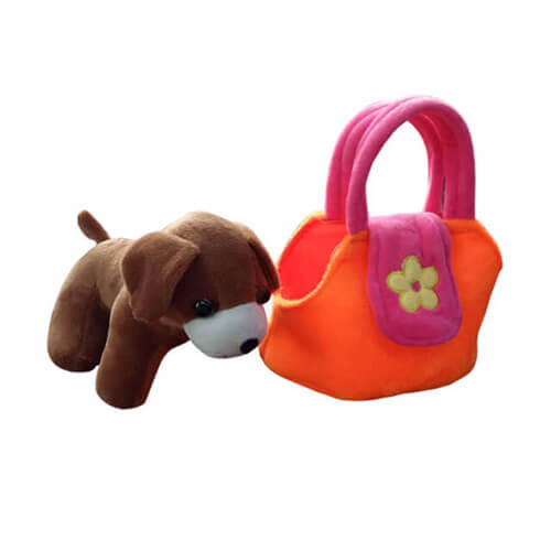 Kids plush animal handbag