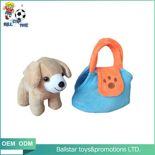 plush dog change bag