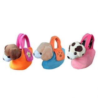 Kids plush animal handbag